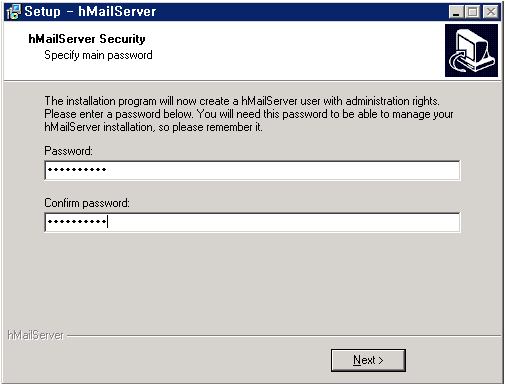 hMail 서버 설치